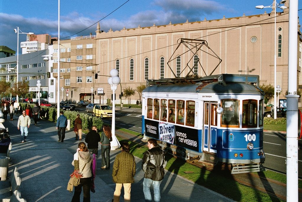 In the tram